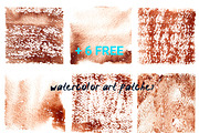 Watercolor art brushes for Photoshop, a Brush Add-On by Digithings (Thumbnail 6 of 8)