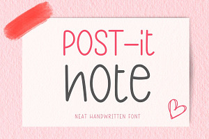 Post-it Note Handwriting Font