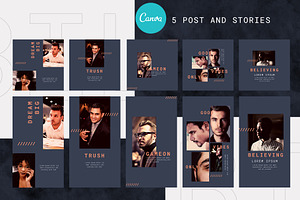 Canva Instagram Template Bili