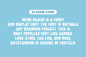 Drink Milksu - Free Fonts