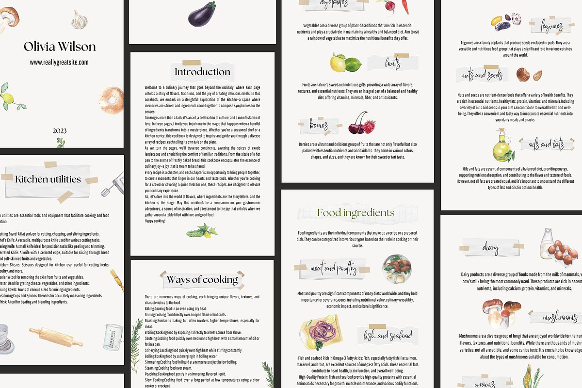 Cook book Canva template, a Magazine Template by Visual Animal (Photo 3 of 11)