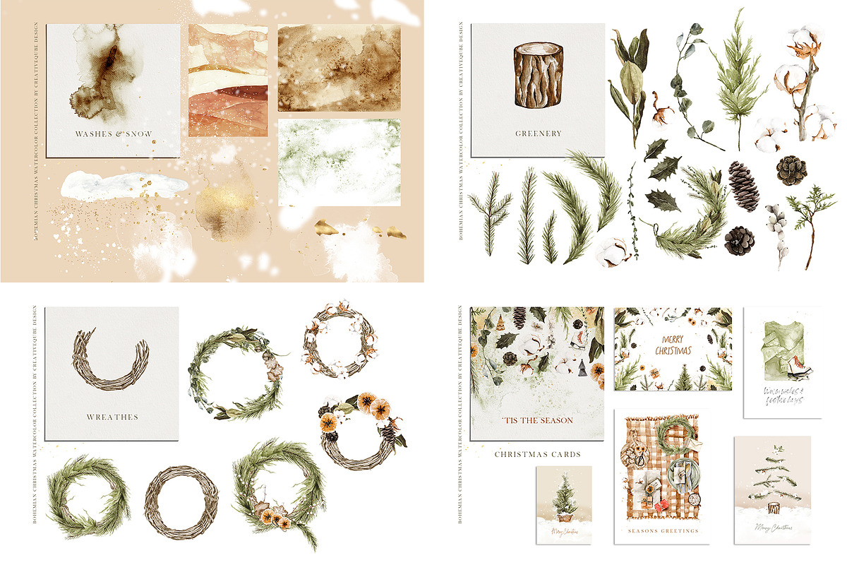 The Amazing Watercolor Bundle, an Object Illustration by Creativeqube Design (Photo 55 of 75)