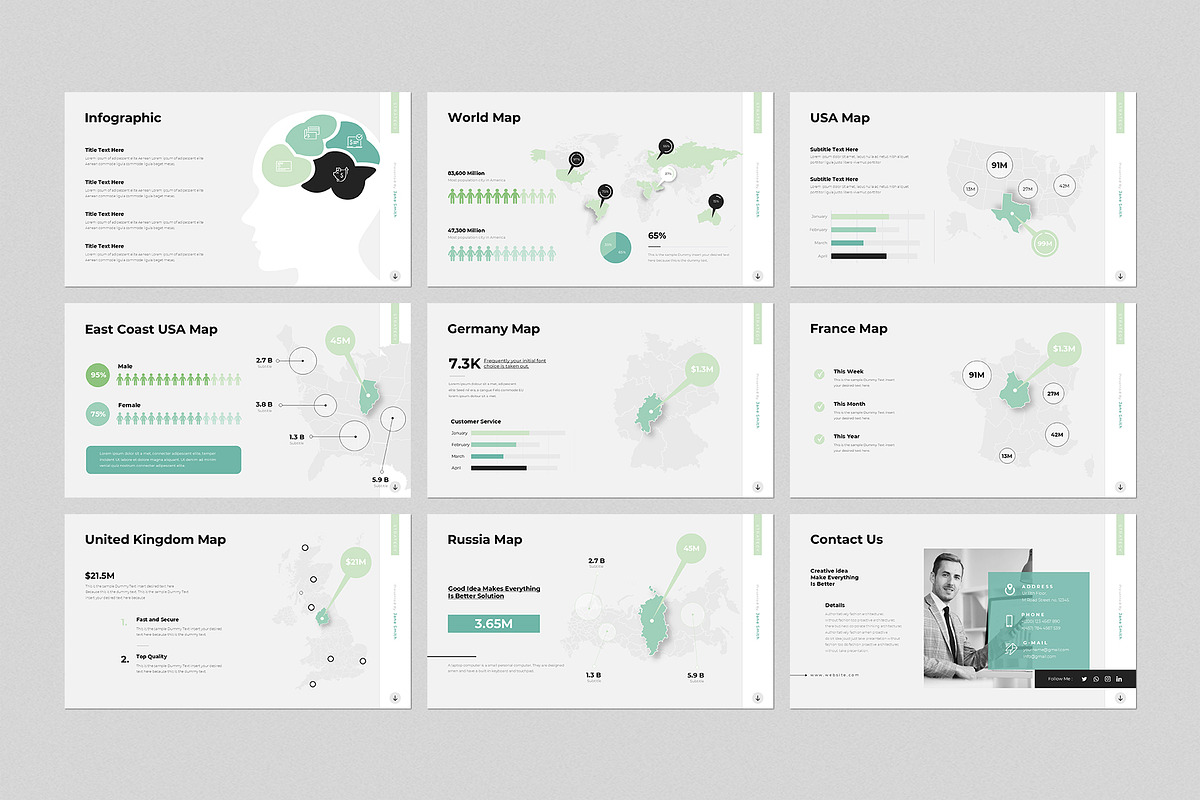Brand Strategy Presentation Template, a Presentation Template by GenerousArt (Photo 6 of 8)