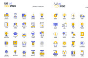 Set of flat smooth gradient icons, an Icon by Creative Graphics (Thumbnail 4 of 12)