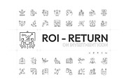 ROI and Revenue Icon Pack, an Outline Icon by Prosymbols (Thumbnail 1 of 5)