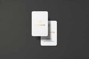 8.5x5.5 Business Card Mockup