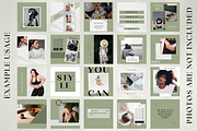 Green Instagram Post Templates Canva, a Social Media Template by Boltik Studio (Thumbnail 3 of 11)