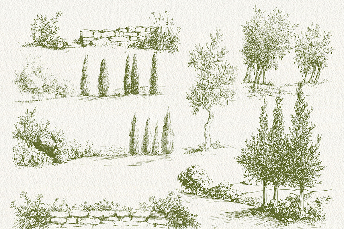Lakeside Villas – A Timeless Italian, a Decorative Illustration by Eyeinspire (Photo 6 of 8)