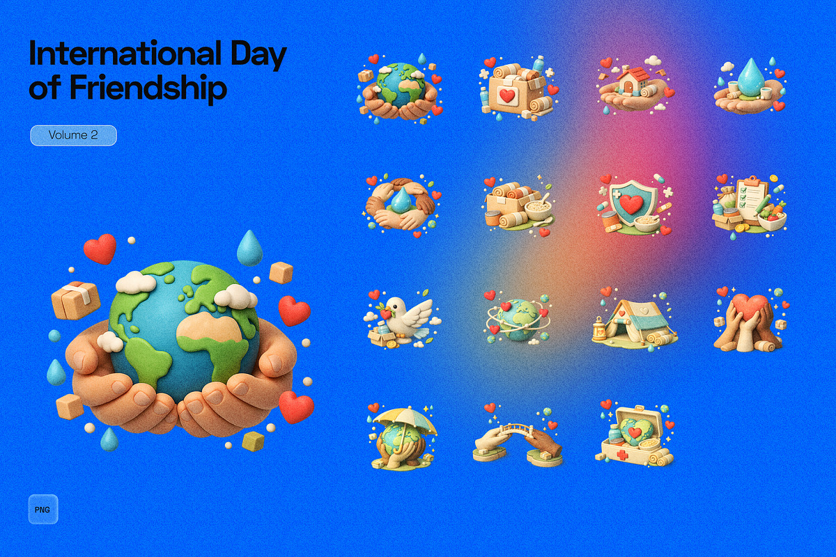 3D International Day of Friendship, an Object Graphic by Pengedar Seni (Photo 2 of 3)