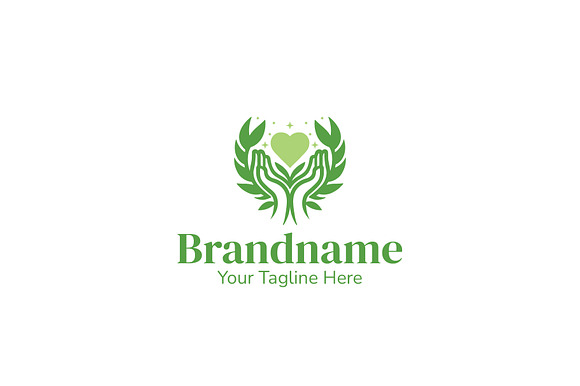 Healing Hands Logo Design Template preview 7