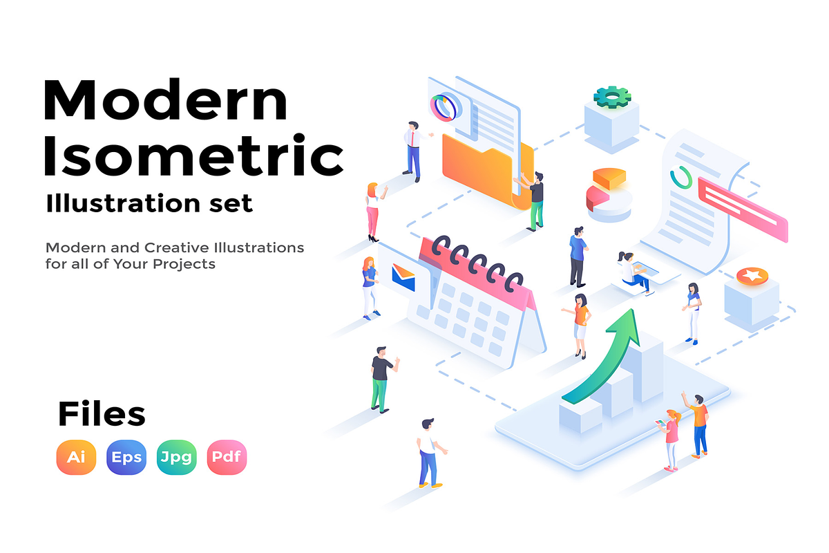 Modern Isometric Business Illustrati, an Object Illustration by Creative Perspective (Photo 1 of 6)