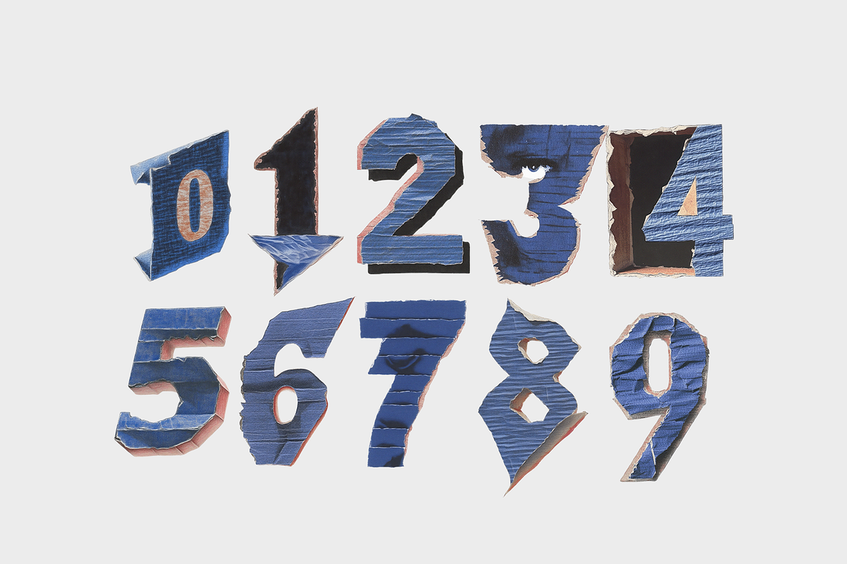 460+ Blue Paper Letters & Paper, an Object Graphic by Lilithcollageart