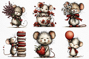 Cute Watercolor Mouse Bundle, an Animal Illustration by Craft Nest (Thumbnail 6 of 6)