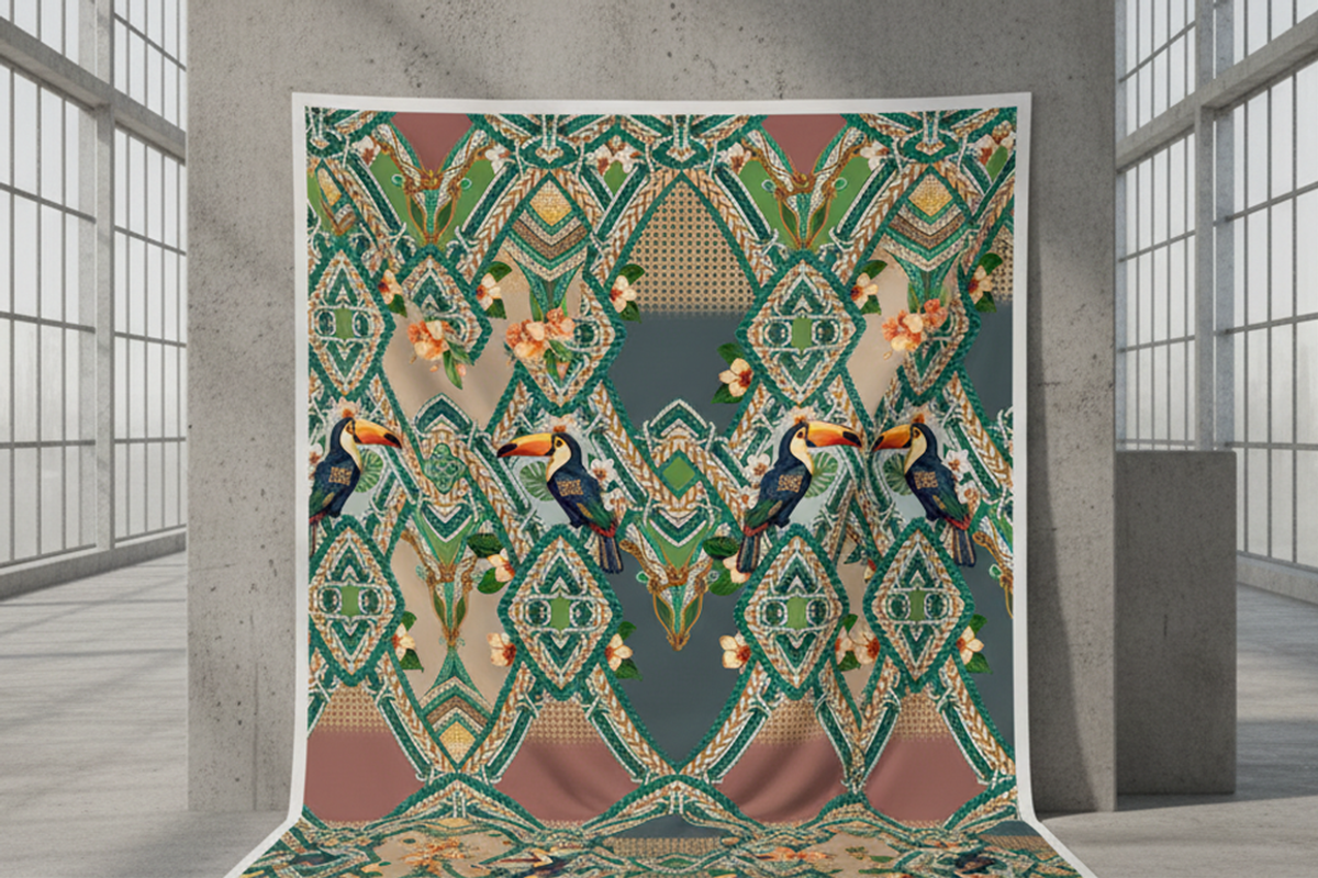 Artisanal Tropical 2026 Fabric, a Wallpaper Graphic by Luiz da Rolt Grathwohl (Photo 9 of 16)