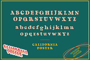 California Poster - A retro font, a Serif Font by Jeffry Macpherson Visuals (Thumbnail 2 of 6)