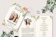 Floral Funeral Program Template, an Invitation Template by TemplatesForest (Thumbnail 1 of 3)