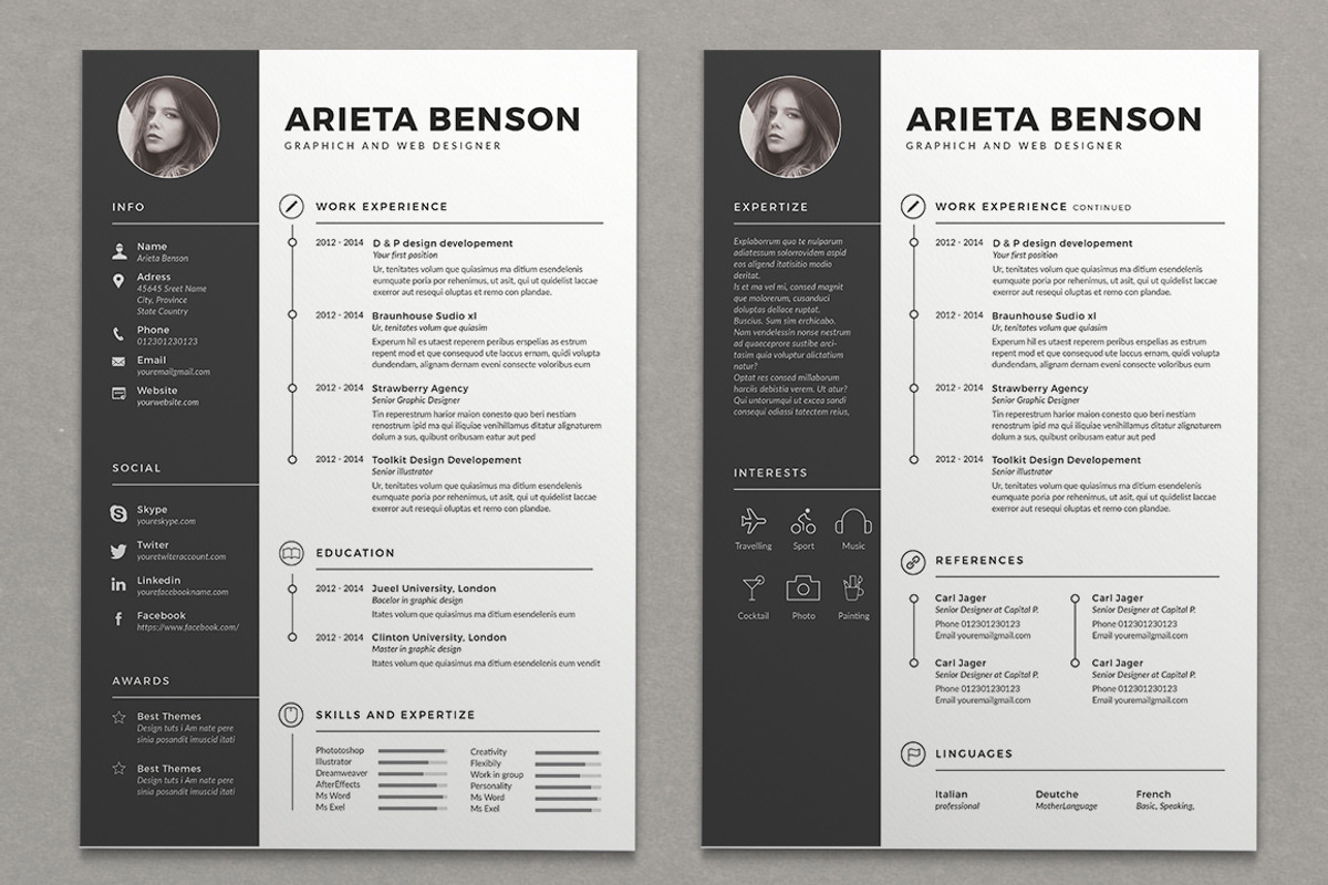 Clean Cv-Resume, a Resume Template by Estartshop (Photo 2 of 4)