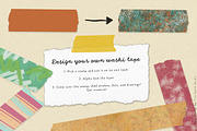 Tape Stamp Brushes for Procreate, a Brush Add-On by Fire Spark Studio (Thumbnail 4 of 6)