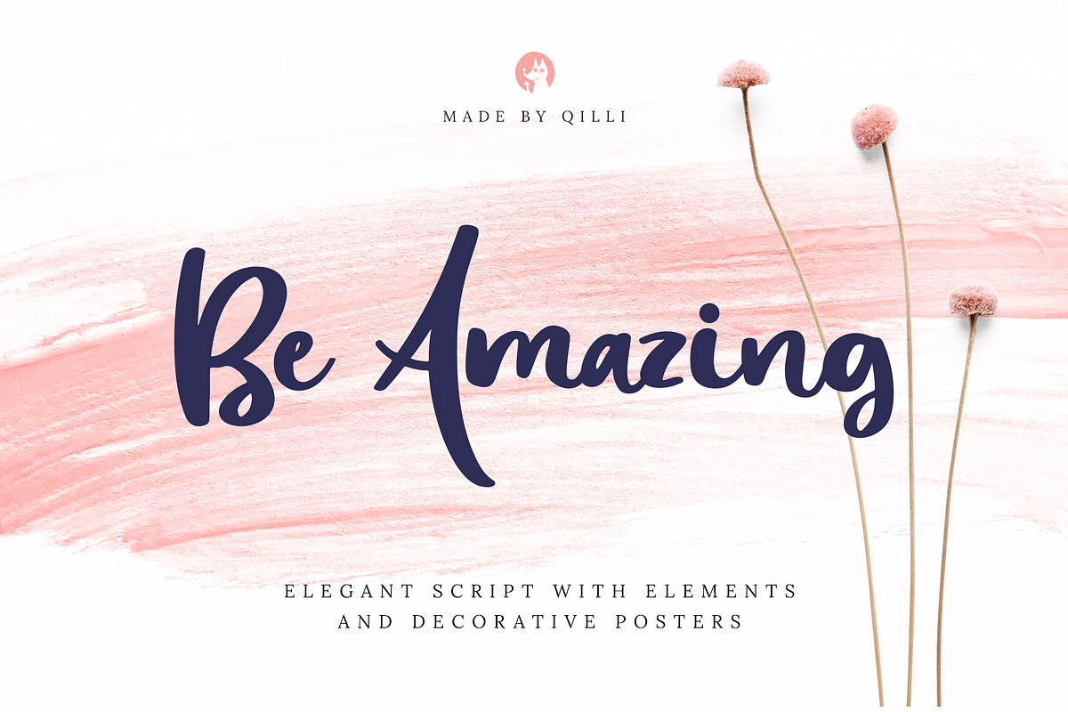 Be Amazing Font with Posters & Decor