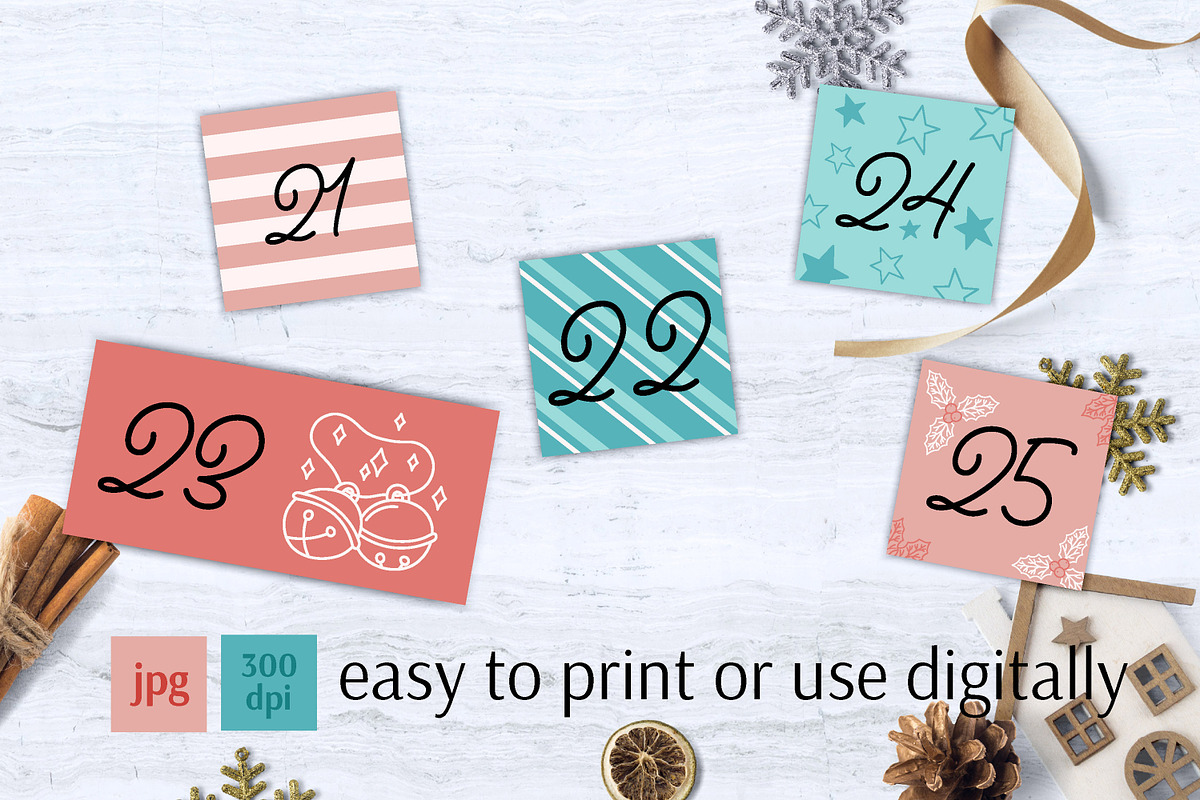 Xmas Advent Calendar | A4 Vertical, a Card Template by AnnaViolet_store (Photo 8 of 10)