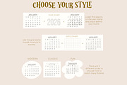 2026 Procreate Calendar Brush Set, a Brush Add-On by Sometimes Crafter Studio (Thumbnail 3 of 6)