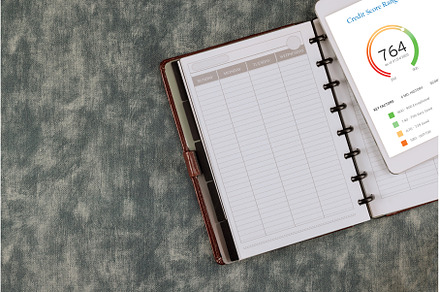 Work account checks online documents, a Business Photo by Ungvar Studio