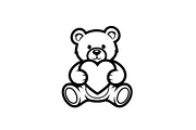 Cute Teddy Bear Love Vector Bundle, an Illustration by Designs_River (Thumbnail 25 of 51)