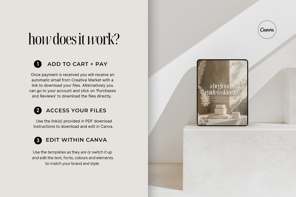 Skincare Instagram Canva Templates, a Social Media Template by COCO Designs (Photo 21 of 21)