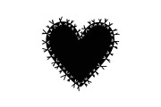 Stitched Heart Silhouette Vector Bun, an Illustration by Designs_River (Thumbnail 34 of 41)