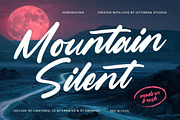 Mountain Silent Modern Brush Font, a Script Font by Letterena Studios Script (Thumbnail 1 of 20)