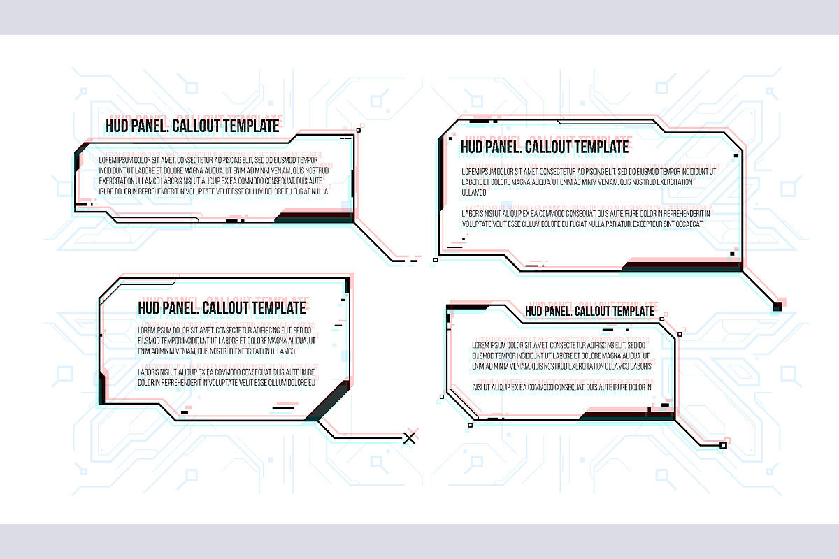 Set of futuristic Callouts, an Object Graphic by Andrew_Derr (Photo 6 of 6)