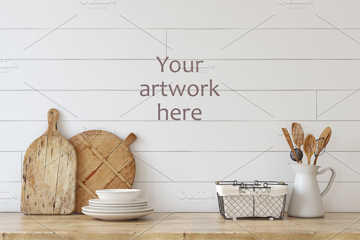 FARMHOUSE KITCHEN mockup, a Household Mockup by MyHomeMockups (Photo 5 of 5)