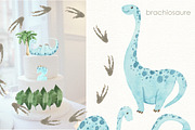 Dinosaurs cute illustration, an Illustration by Love Watercolor Store (Thumbnail 6 of 13)