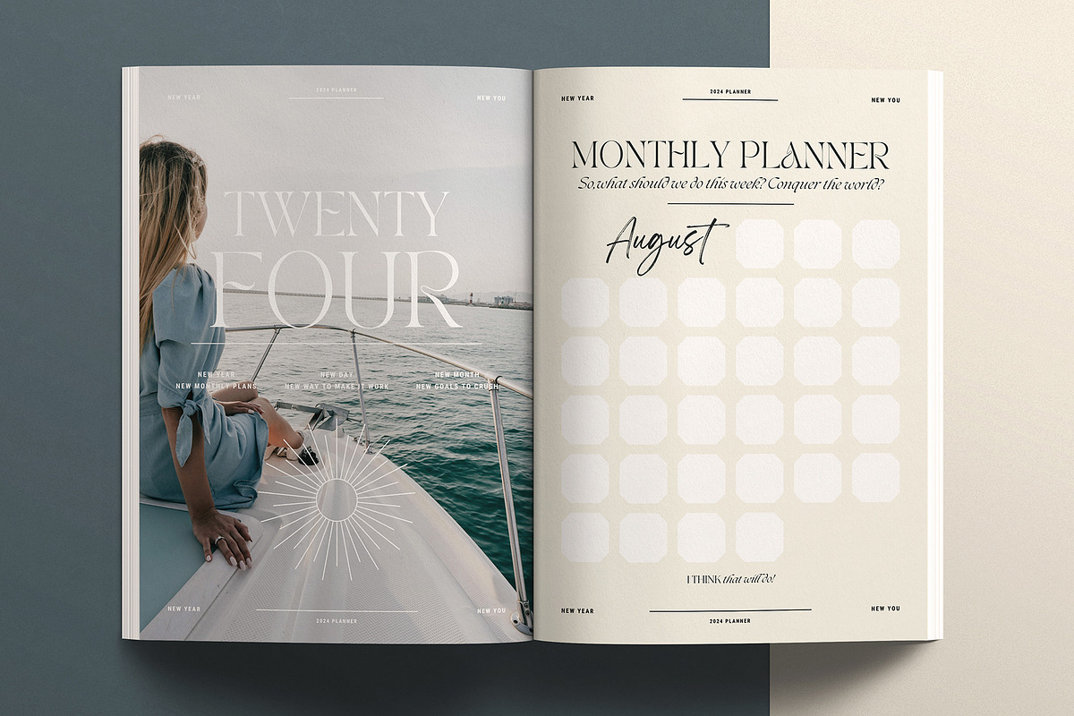 2024 Planner / Workbook for Canva, a Marketing Template by SilverStag Type Foundry (Photo 2 of 18)