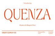 Quenza – Modern Serif, a Serif Font by Craft Supply Co. (Thumbnail 1 of 8)