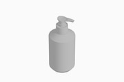 Spray Pump Bottle 3D Model, an Object 3D Model by Akebareee (Thumbnail 7 of 7)