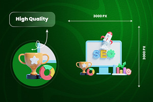 Web Page SEO 3d Illustration Icon