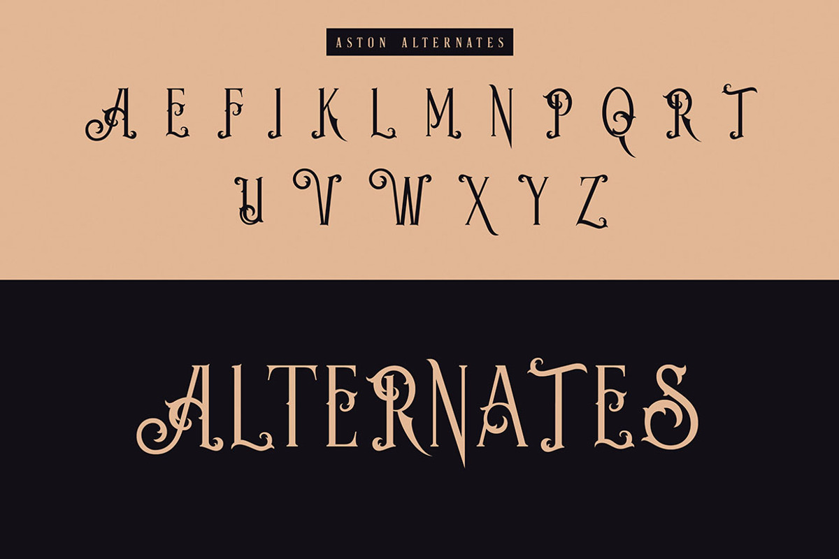 Aston - Vintage Serif Font, a Serif Font by JumboDesign (Photo 6 of 7)