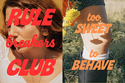 Peachy Rebels - Playful Font, a Script Font by Creacy Studio (Thumbnail 5 of 11)