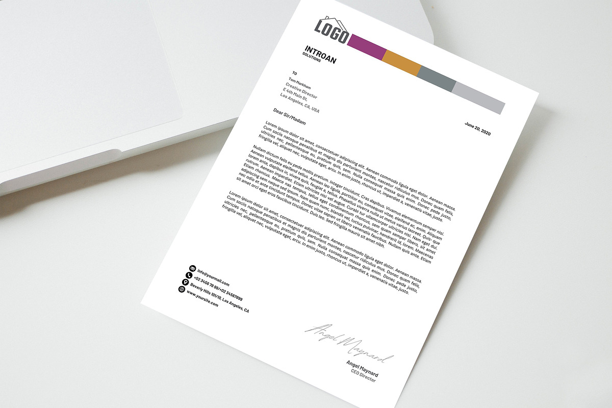 Business Letterhead Template, a Templates & Theme by iloveTemplate (Photo 3 of 4)