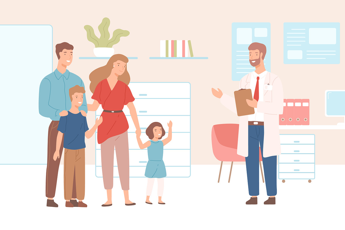 Family doctor, a Healthcare Illustration by Good Studio (Photo 2 of 3)