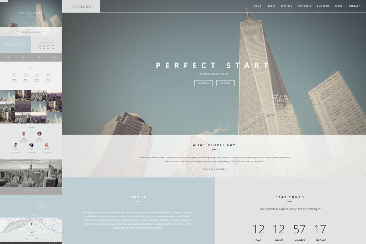 American Dream One Page Template, a Landing Page Template by CapitalTemplate2 (Photo 2 of 8)