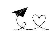 Paper Airplane Heart SVG Bundle, an Illustration by jahid234 (Thumbnail 10 of 31)