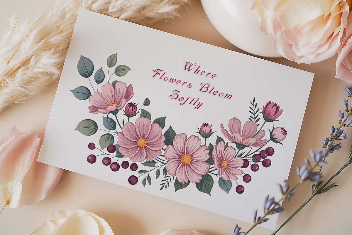 Watercolor Minimal Thin Floral, a Decorative Illustration by ForhadGFX (Photo 6 of 12)