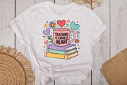 Teaching Is A Work Of Heart Teacher, a Seasonal Illustration by DreamPrint404 (Thumbnail 4 of 6)
