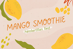 Mango Smoothie handwritten font
