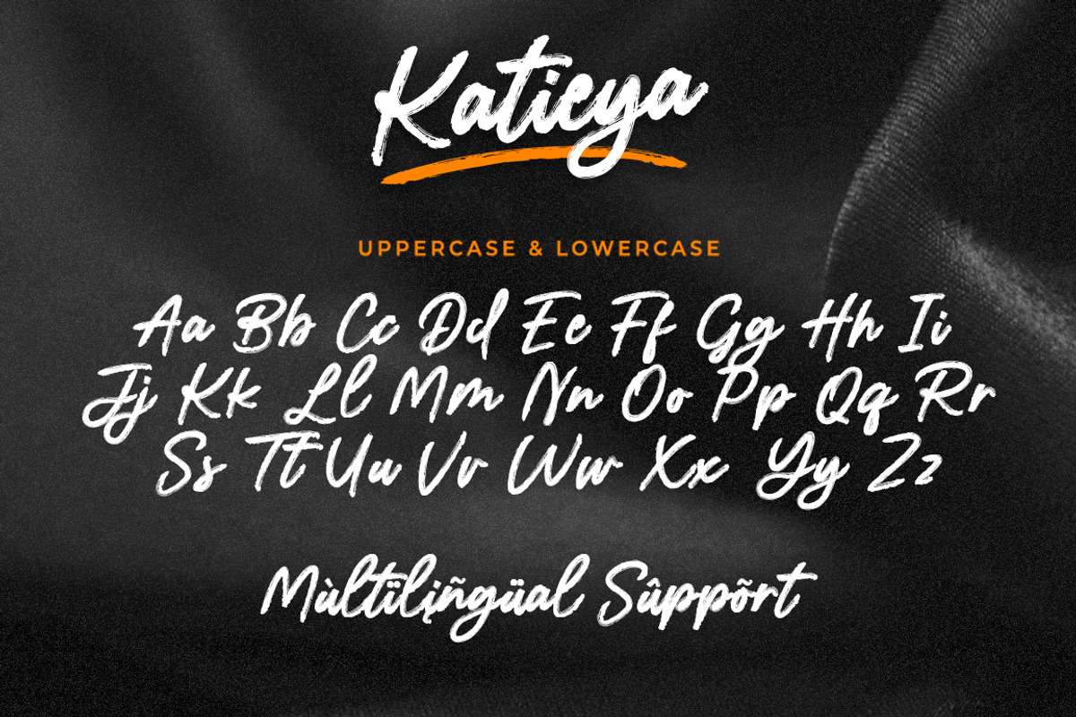 Katieya, a Handwritten Font by Gatype