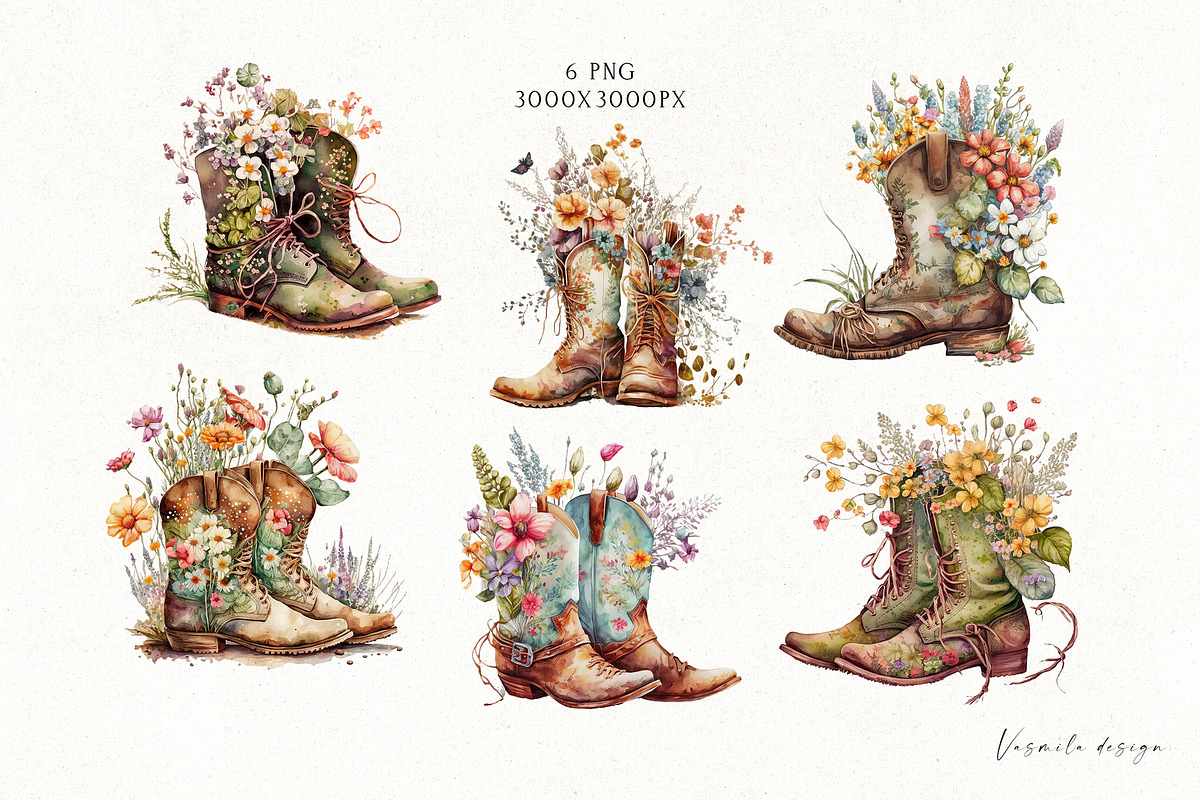 Country & western bundle, a Decorative Illustration by Vasmila (Photo 17 of 22)