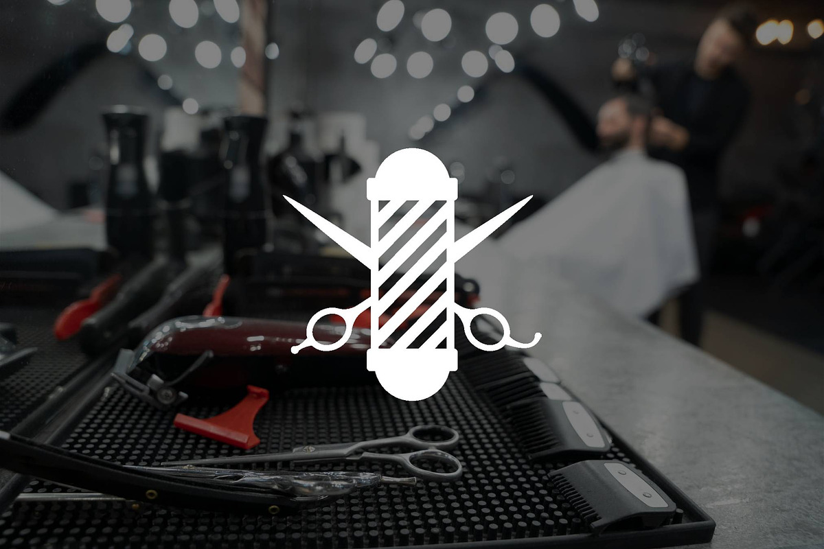 Minimalist Barber Shop Logo, a Branding & Logo Template by Luxury Logos (Photo 2 of 4)