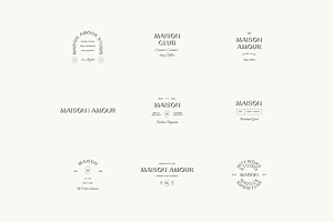 Maison Minimal Logo Kit Ai Eps Psd